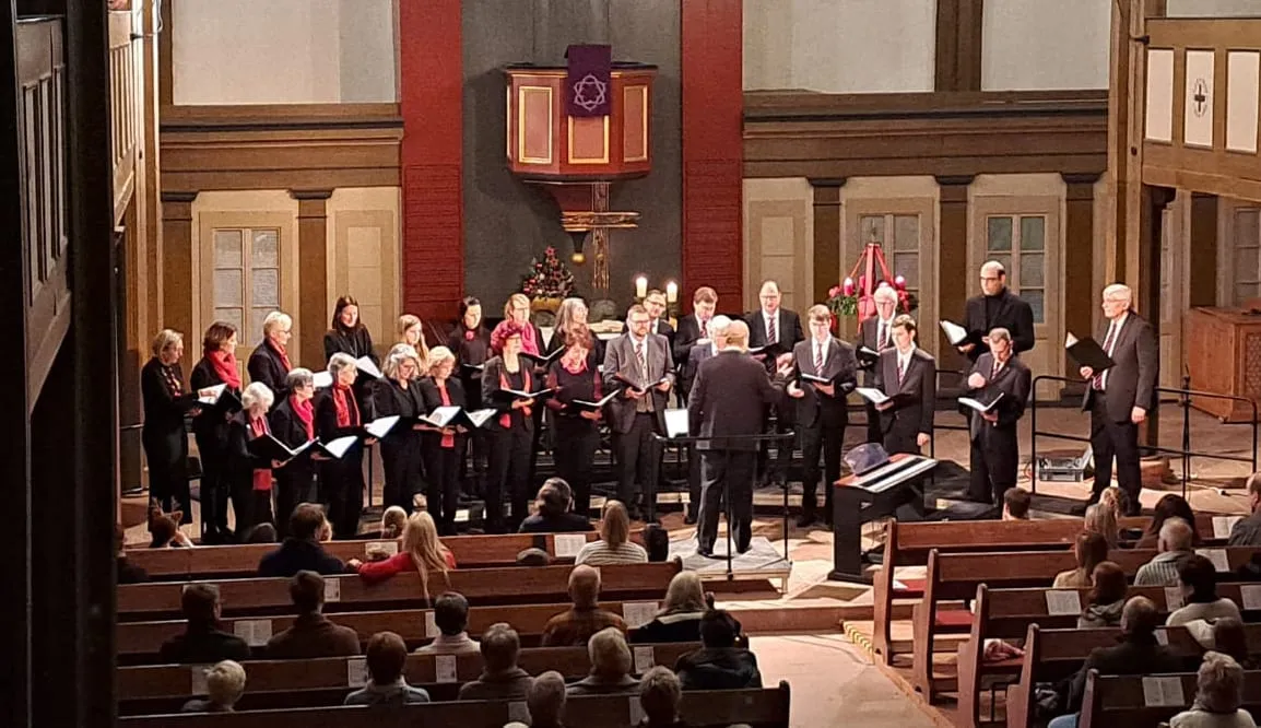 Der Gemischte Chor bei einem Konzert